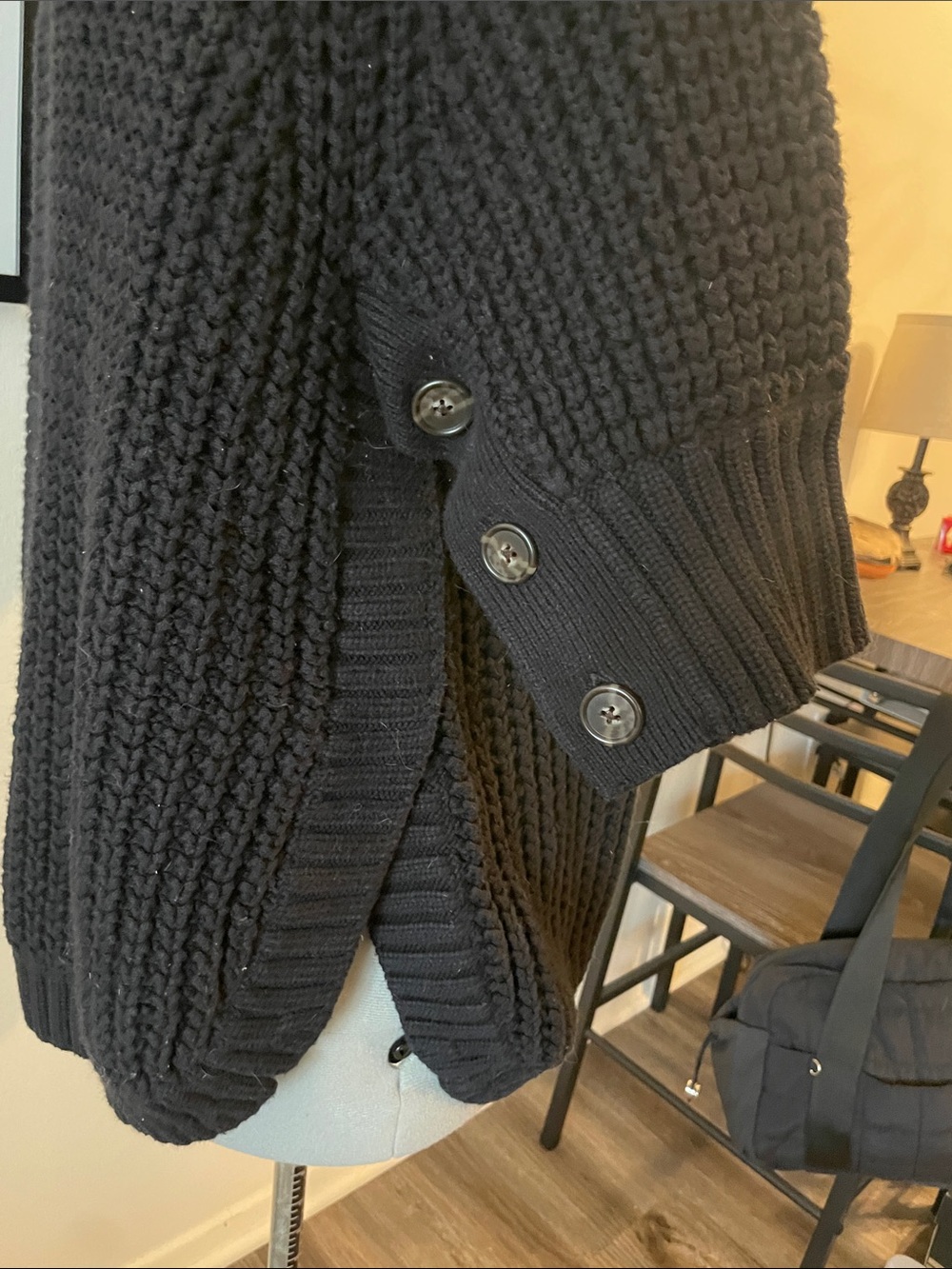 J. Crew Black Chunky Knit Turtleneck Sweater - Picture 5 of 7